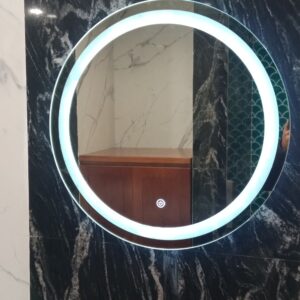 Giá gương bỉ nhà tắm hình tròn đường kính 50cm