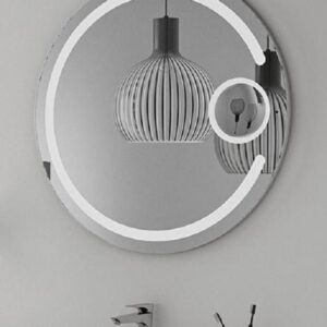 Gương trang điểm đèn LED phôi Bỉ treo tường hình tròn